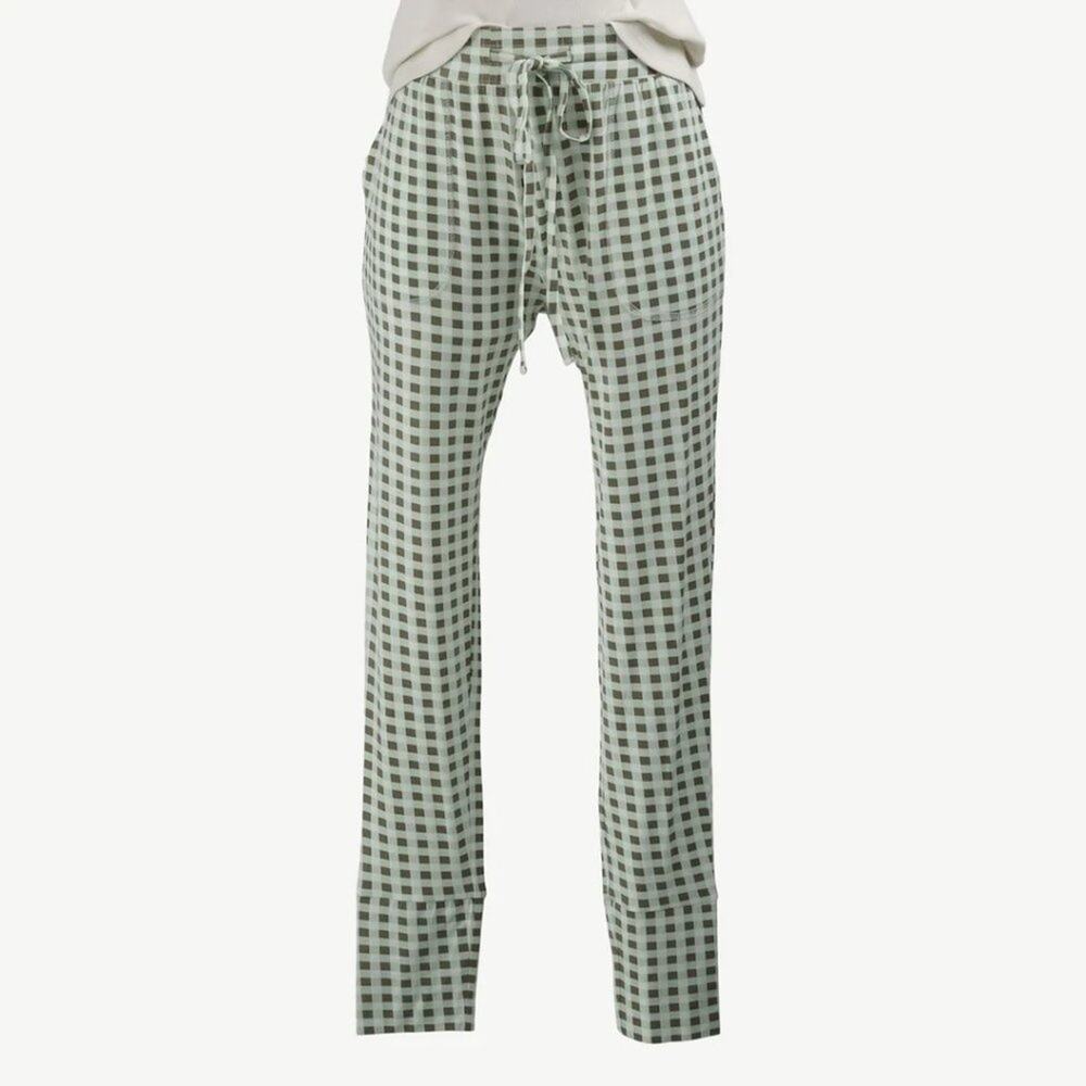 NWT Kate Quinn Green Gingham Skinny Jogger XXL